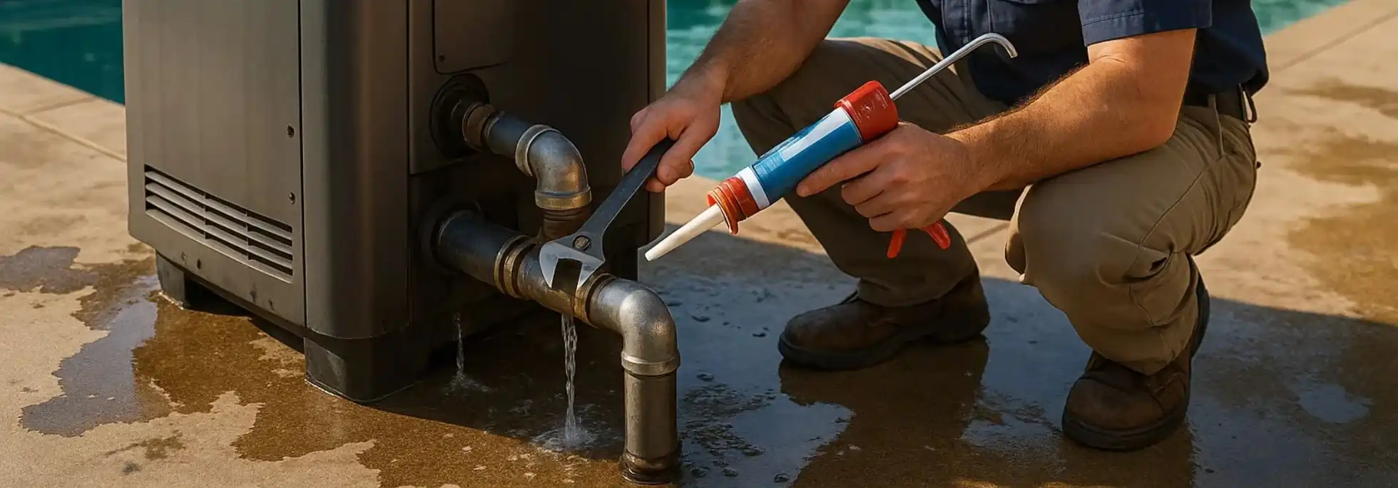  Pool Heater Leak Repair - HVAC Waterloo